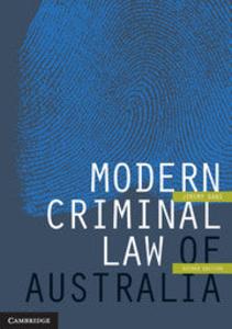 Modern Criminal Law of Australia Free Shipping Largest Supplier