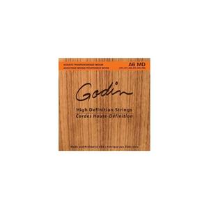 Godin A6 MD Phospher Bronze Acoustic Guitar Strings Medium 13-56 Outlet Original