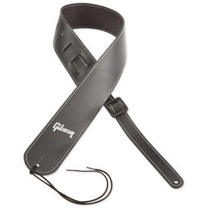 Gibson TR-BLK Troubadour Leather Guitar Strap-Black Pictures Cheap Pice
