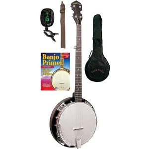 Gold Tone CC-BG Cripple Creek Banjo Bluegrass Starter Package with Gig Bag, Tuner, Strap, Picks & DVD Cheap Visa Payment