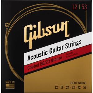 Gibson G-CBRW12 Coated 80/20 Bronze Acoustic Guitar Strings Light Gauge 12-53 Limited Edition Sale Online