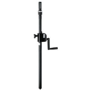K&M 21340 Distance Rod with Hand Crank and Ring Lock, Black Low Pice