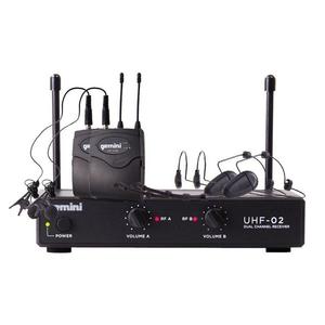 Gemini UHF-02HL Headset Lavalier Wireless Microphone System, S12 Sale Cheap Pices