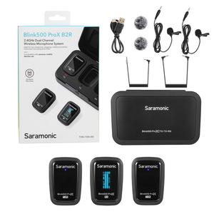 Saramonic Blink 500 ProX B2R 2-Person Wireless Clip-On Microphone System w/On-Board Recording, Lavaliers Outlet Footaction