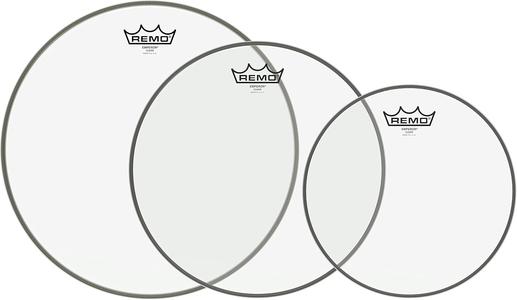 Remo Pro Pack Emperor Clear Tom Drumheads, 10/12/14-Inch Clearance Official