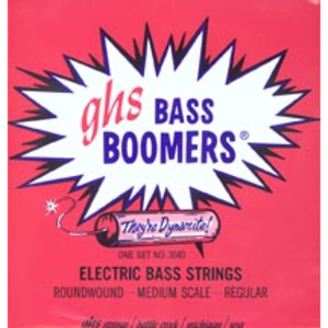 GHS 3040 Boomers Roundwound Bass Guitar Strings Medium Scale Regular 45-105 Clearance 2025
