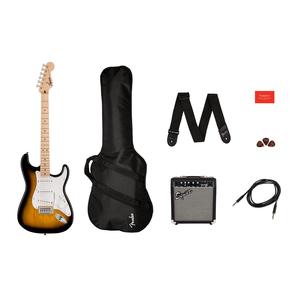 Fender Squier Sonic Stratocaster Electric Guitar Pack with Frontman 10G Amp, Gig Bag, Cable, Strap & Picks-2-Colour Sunburst 100% Authentic Cheap Online