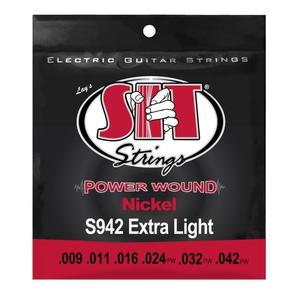 SIT S942BP Power Wound Nickel Electric Guitar Strings Extra Light 9-42 Footlocker Finishline For Sale