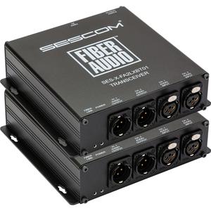 Sescom SES-X-FA2LXBT01 2-Channel Balanced XLR Bi-Directional Line Level Audio/ST Fiber Connect Extender Supply Online