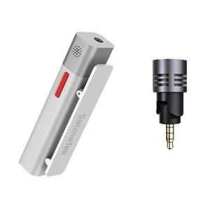 Sabinetek SmartMike  S610 True Wireless Stereo Microphone with Unidirectional Microphone Add-On for Vlogging, White Free Shipping Hot Sale
