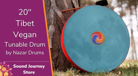 20" Tibet Vegan Tunable Hand Drum 2025 Unisex Online