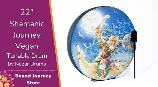 22" Shamanic Journey Vegan Tunable Hand Drum Clearance Choice