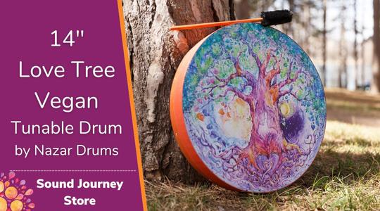 14" and 20" Love Tree Vegan Tunable Hand Drum Sale Lowest Pice