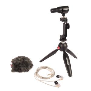Shure MV88 SE215-CL Portable Videography Kit with MV88  and SE215-CL Outlet