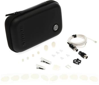 Shure TL47W/O TwinPlex Omnidirectional Subminiature Lavalier Microphone, White, with TA4F Connector and Accessories Sale Genuine