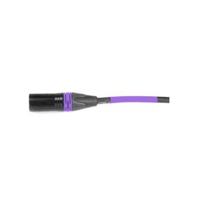 AVLGear CSM2-RAFN-10 XLR Male to XLR Right Angle Female Durable Quiet 10 Feet Mic Cable Purple with Purple Ring Outlet Reliable