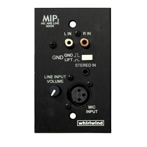 Whirlwind MIP3B 1-Gang Wall Input Plate with XLRF, 3.5mm TRS, Dual RCA, Level Control Inputs, Black Free Shipping Manchester