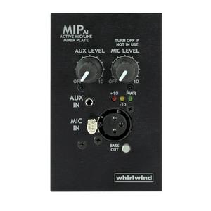 Whirlwind MIPAIB 1-Gang Wall Input Plate with XLRF, 3.5mm TRS Inputs, Black Outlet Cheap