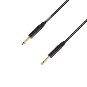 Adam Hall 5 STAR IPP 0600 6.3mm Jack TS Instrument Cable, Black, 6-Meters Stockist Online