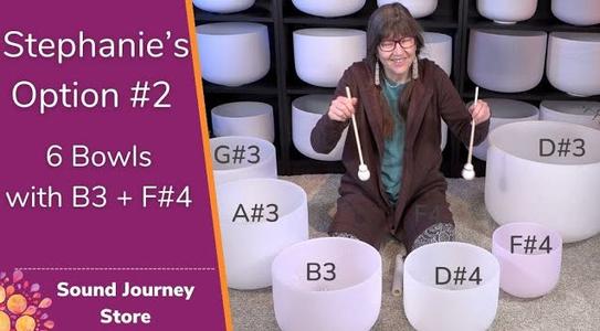 Stephanie's Option #2: A Set of 6 Crystal Singing Bowls with D#3 Official Site Cheap Online