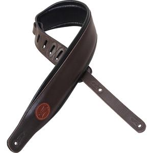 Levy's 3-Inch Signature Series Garment Leather Guitar Strap, Dark Brown Discount Official Site