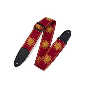 Levy's 2-Inch Sun Design Jacquard Weave Guitar Strap Free Shipping For Cheap