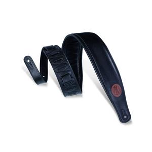 Levy's 3-Inch Signature Series Garment Leather Guitar Strap, Black Sale Visit