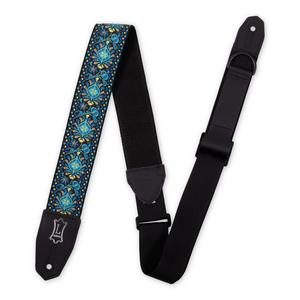 Levy's Right Height Strap with Woven Blue Black Gold Motif For Cheap Cheap Online