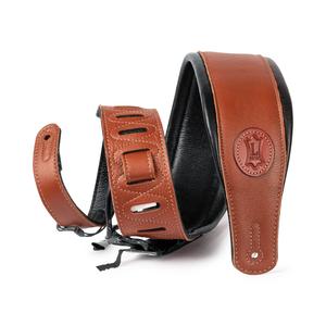 Levy's 3-Inch Signature Series Garment Leather Guitar Strap, Tan Affordable Online
