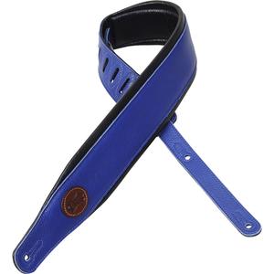 Levy's 3-Inch Signature Series Garment Leather Guitar Strap, Blue Official Online