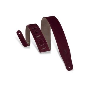 Levy's 2 1/2-Inch Suede Guitar Strap with Suede Backing, Burgundy Free Shipping Low Pice