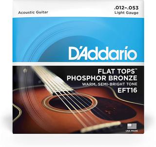 D'Addario EFT16 Phosphor Bronze Flat Top Acoustic Guitar Strings - Light, 12/53 Clearance Manchester