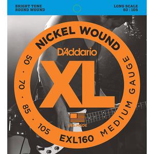 D'Addario Round Wound 4 String Electric Bass Strings  50-105 New Styles For Sale
