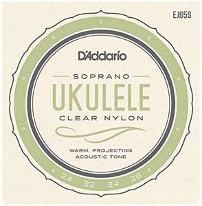 D'Addario EJ65S Clear Nylon Soprano Ukulele Strings Cheap Online Store Manchester