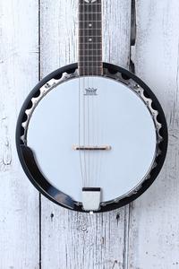 Dean Backwoods 6 Banjo BW6 6 String Resonator Back Banjo Natural Discount Footaction