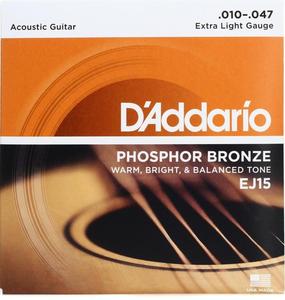 D'Addario EJ15 Phosphor Bronze Ex Light Acoustic Strings Sale Fashion
