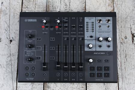 Yamaha AG08 8 Channel Mixer with USB Audio Interface Streaming and Webcasting Discount Eastbay