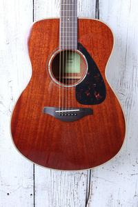 Yamaha FS850 Concert Body Acoustic Guitar Solid Mahogany Top Natural Gloss Outlet Extremely