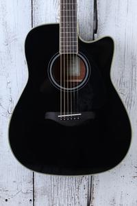 Yamaha TransAcoustic Dreadnought Cutaway Acoustic Electric Guitar Black Finish Brand New Unisex