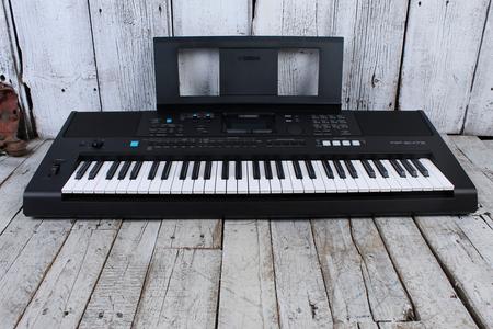 Yamaha PSR-E473 61 Key Portable Keyboard with 820 Voices and Pitch Bend with Power Supply Shop Offer