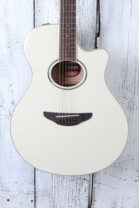 Yamaha Thinline Cutaway Acoustic Electric Guitar Vintage White Finish APX600 VW Buy Sale Online