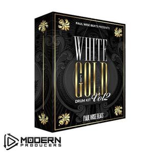 White & Gold Drum Kit Vol.2 Free Shipping Sale Online