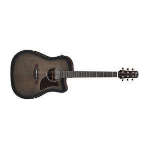 Ibanez AAD50CE-TCB Advanced Acoustic Grand Dreadnought Acoustic/Electric Guitar-Transparent Charcoal Burst Open Pore Clearance Perfect
