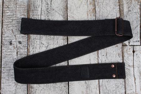Fender x Wrangler Riveted Denim Guitar Strap Black Low Pice Fee Shipping Sale Online