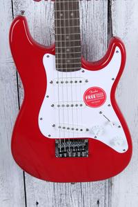 Fender® Squier Mini Stratocaster Electric Guitar 22.75 Inch Scale Dakota Red Sale Affordable