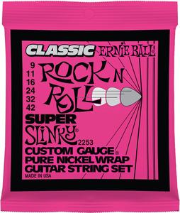 Ernie Ball 2253 Classic Rock n Roll Super Slinky Nickel Wound Electric Guitar Strings, 09-42 Outlet Low Shipping Fee