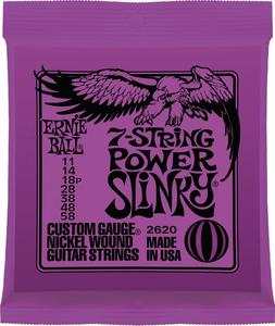 Ernie Ball 2620 7-String Power Slinky Nickel Wound Electric Guitar Strings, 11-58 Sale Fake