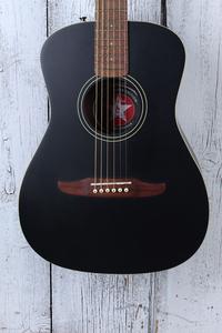 Fender 2023 Joe Strummer Campfire Acoustic Electric Guitar Matte Black w Gig Bag Newest For Sale