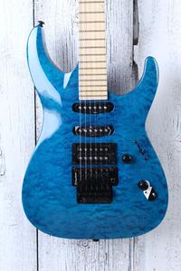 ESP LTD MH-203QM Solid Body Electric Guitar Quilt Maple Top See Thru Blue Finish How Much Cheap Online
