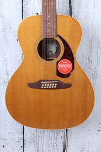 Fender Villager 12 String Acoustic Electric Guitar Aged Natural with Gig Bag Popular Sale Online